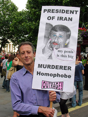 Peter Tatchell at London Pride 2008