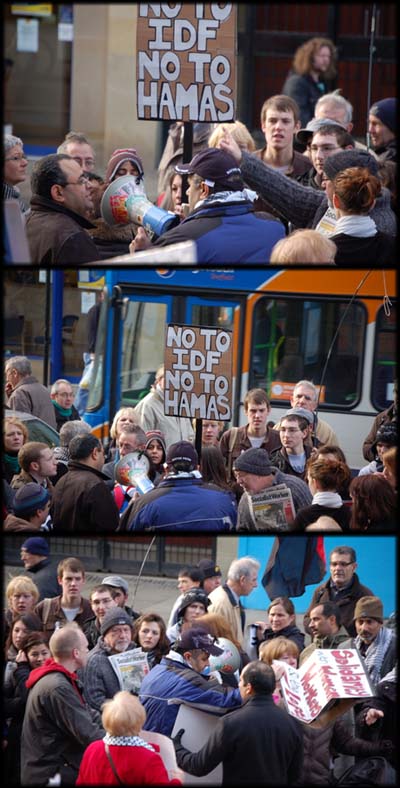 pscswpawl SWP and PSC members turn on peace protester