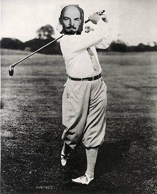 lenin-golfing