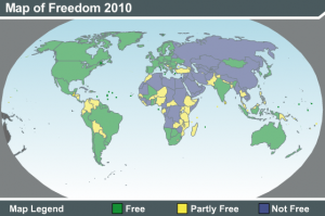 Map of Freedom 2010