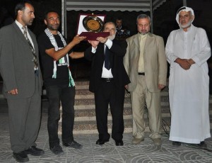 Ahmad Bahar of Hamas with friends from the UK