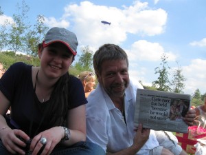 David Worsfold in the Park (also pictured, amie's young cousin)