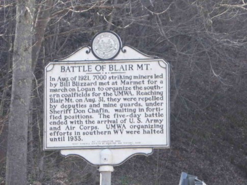 blair mountain sign