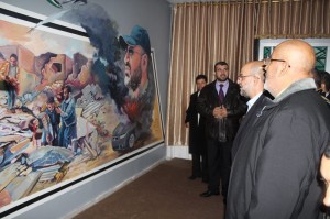 Essam Mustafa of Interpal pays his respects to Hamas “armed wing” leader Jabari 2