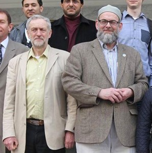 Jeremy Corbyn and Ibrahim Hewitt of Interpal