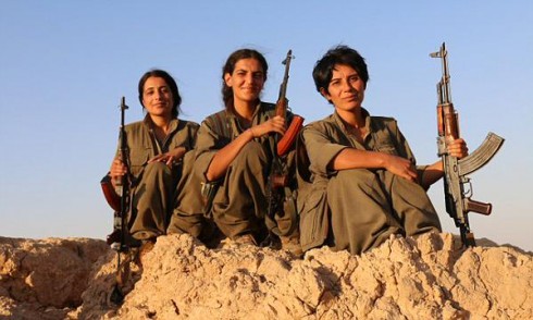female kurdish fighters