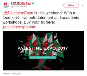 LSE backs Palestine Expo